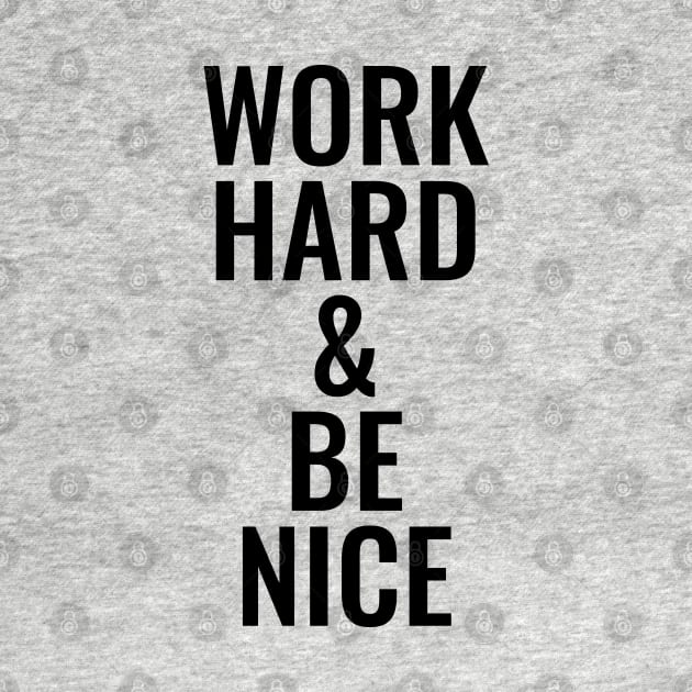 Michael Franti - Work Hard & Be Nice (Black) by DLEVO